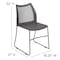 Flash Furniture Gray Plastic Stack Chair, PK5 5-RUT-498A-GY-GG - alternate 10